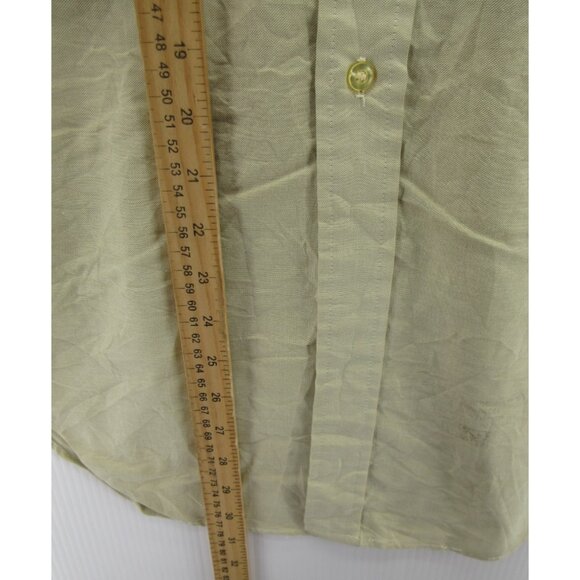 VINTAGE Arrow Shirt Medium 6 Button Cum Laude Oxford Tapered 60s USA * - Picture 5 of 12